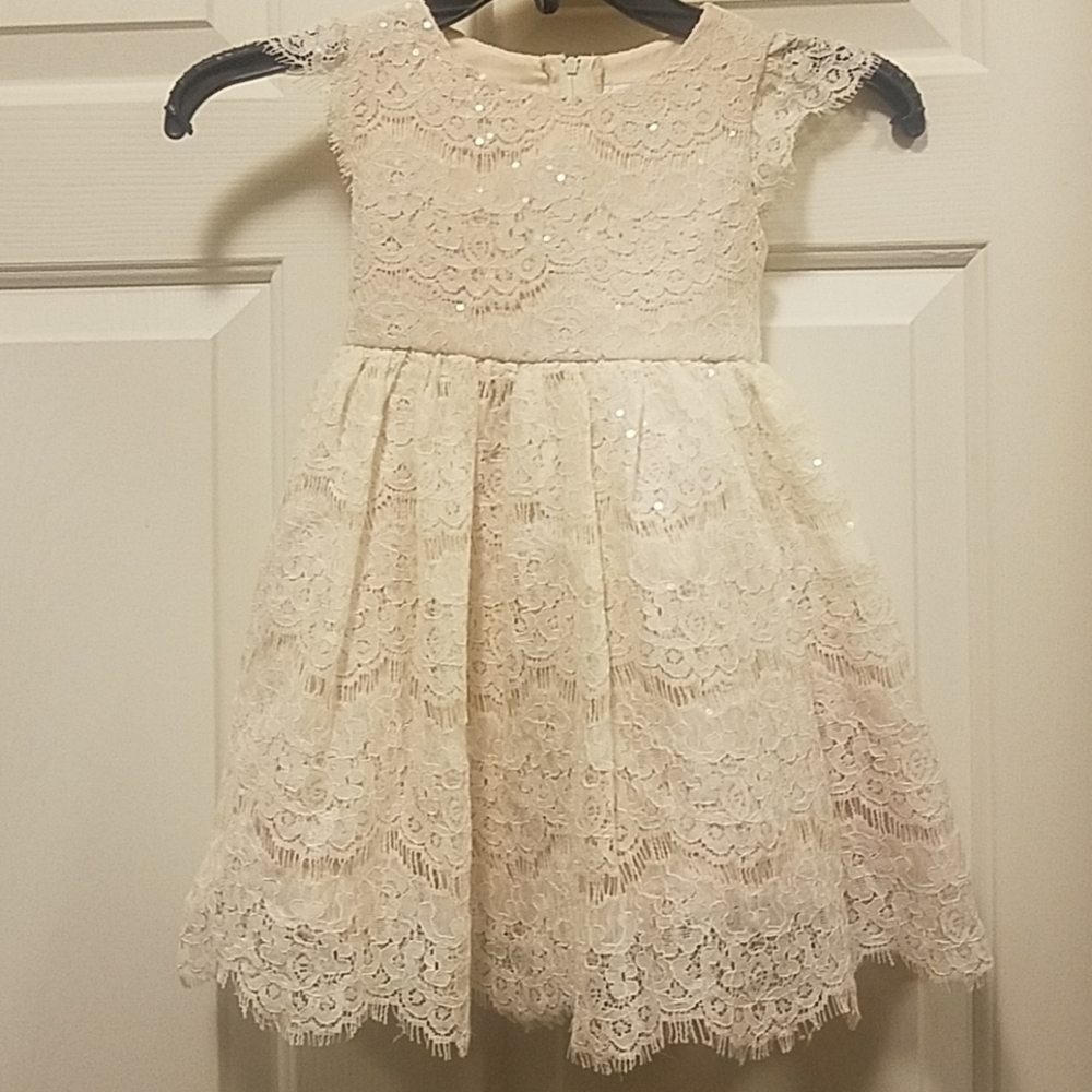 Lace flower girl dress size 3T